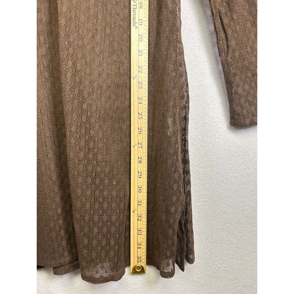 St. Johns Bay brown mesh swimsuit, cover up XL pool beach summer.  - Picture 9 of 10